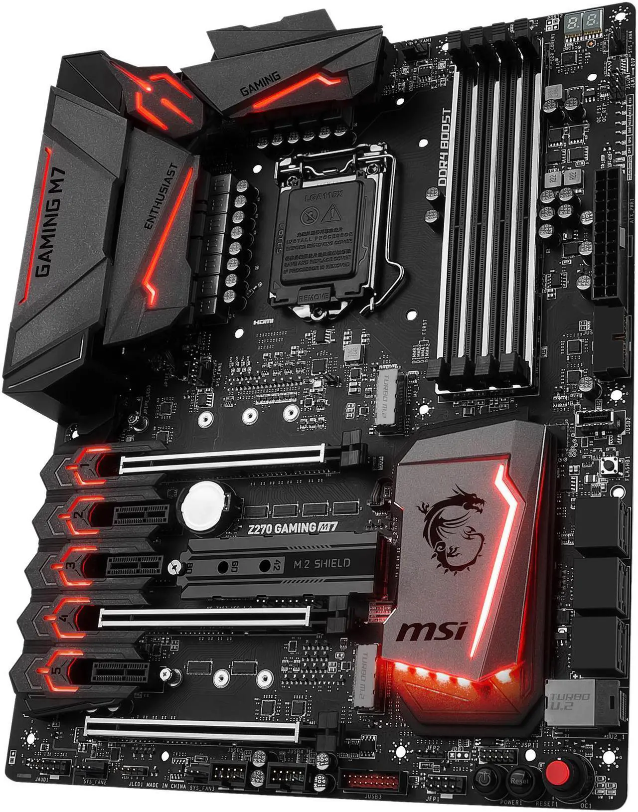 Main image of MSI Z270 GAMING M7 LGA 1151 Intel Z270 HDMI SATA 6Gb/s USB 3.1 ATX Intel Motherboards