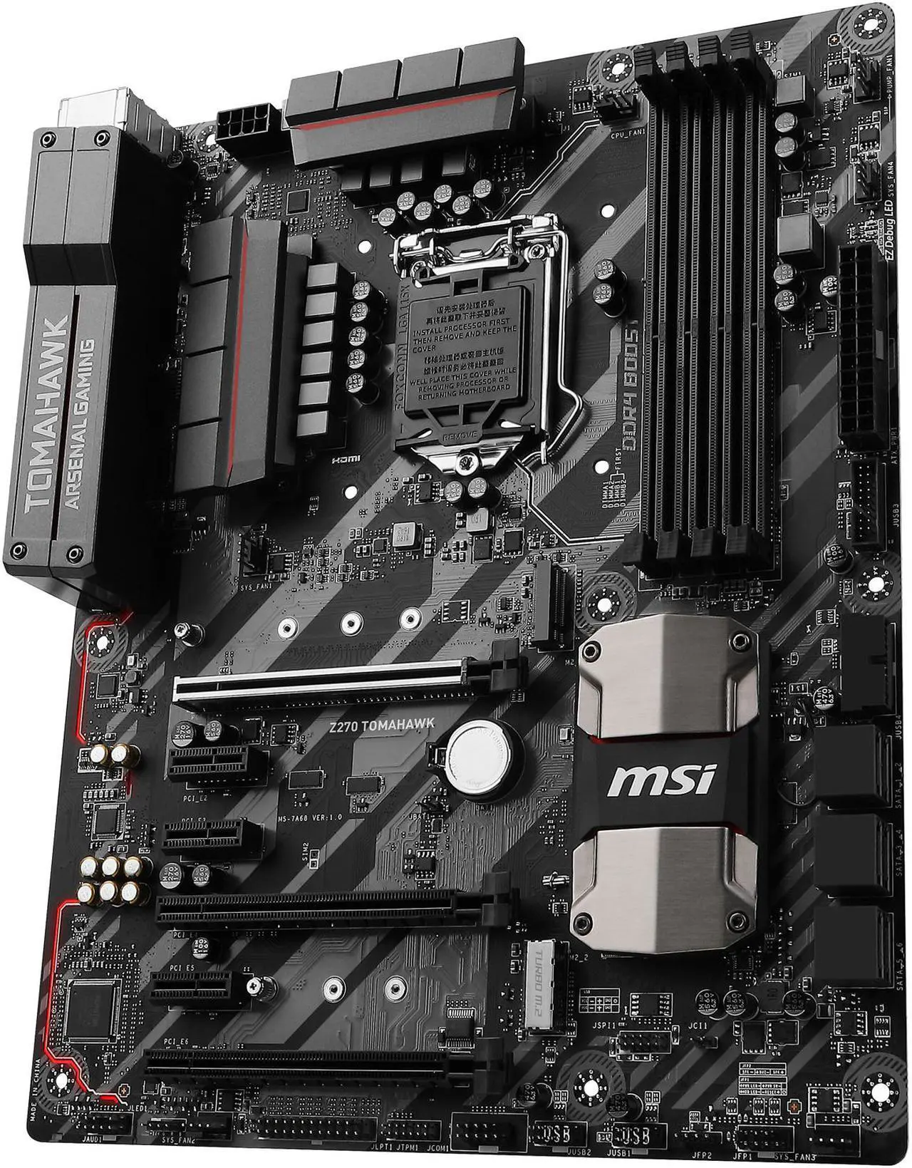 Alt view image 4 of 14 - MSI Z270 TOMAHAWK LGA 1151 Intel Z270 HDMI USB 3.1 ATX Intel Motherboard