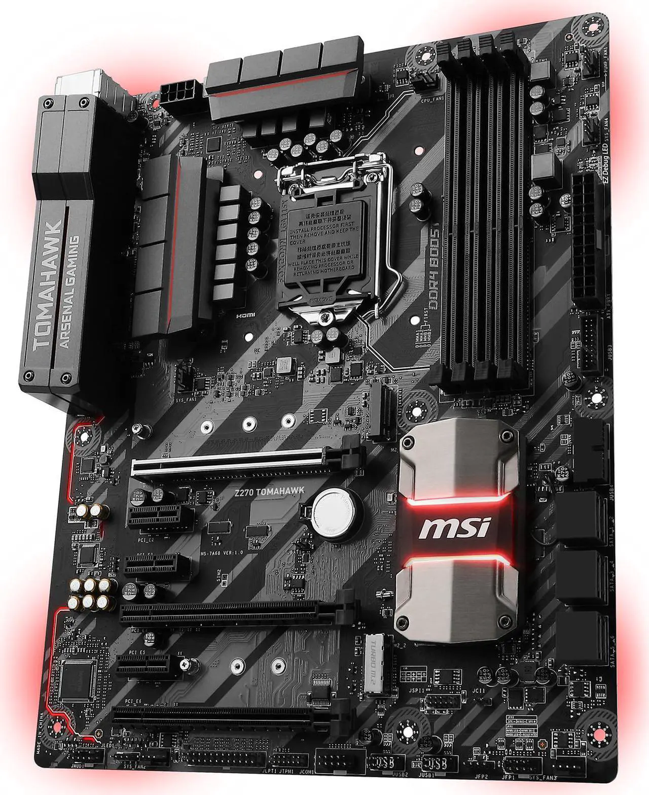 Alt view image 7 of 14 - MSI Z270 TOMAHAWK LGA 1151 Intel Z270 HDMI USB 3.1 ATX Intel Motherboard