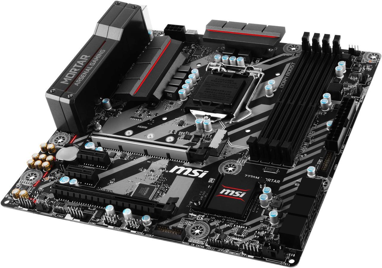 Alt view image 2 of 5 - MSI Z270M MORTAR LGA 1151 Intel Z270 HDMI SATA 6Gb/s USB 3.1 Micro ATX Intel Motherboard