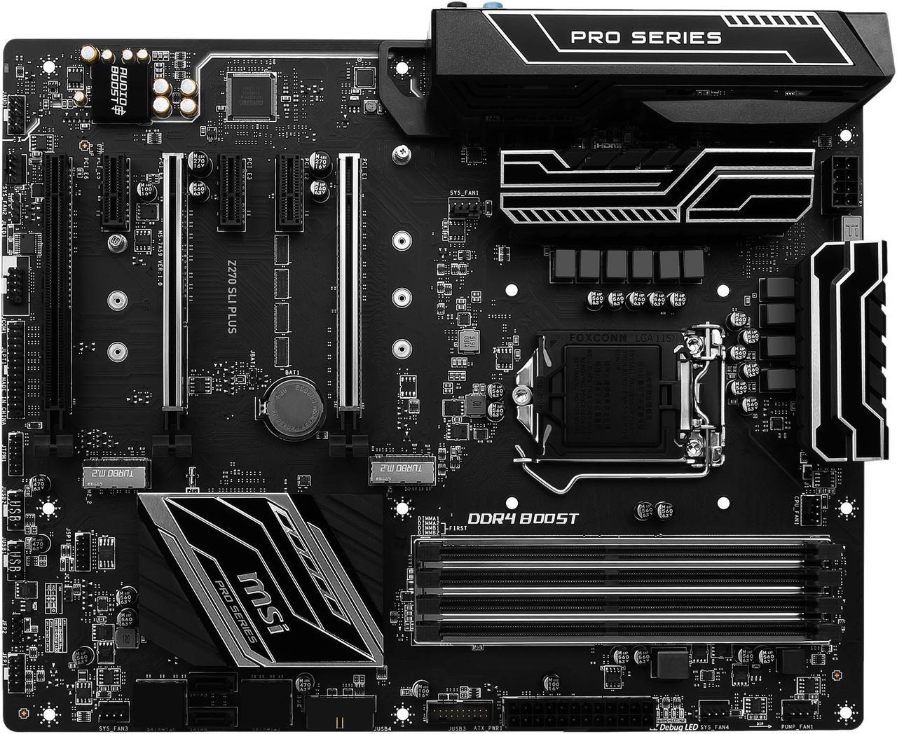 Alt view image 5 of 12 - MSI Z270 SLI PLUS LGA 1151 Intel Z270 HDMI SATA 6Gb/s USB 3.1 ATX Intel Motherboard