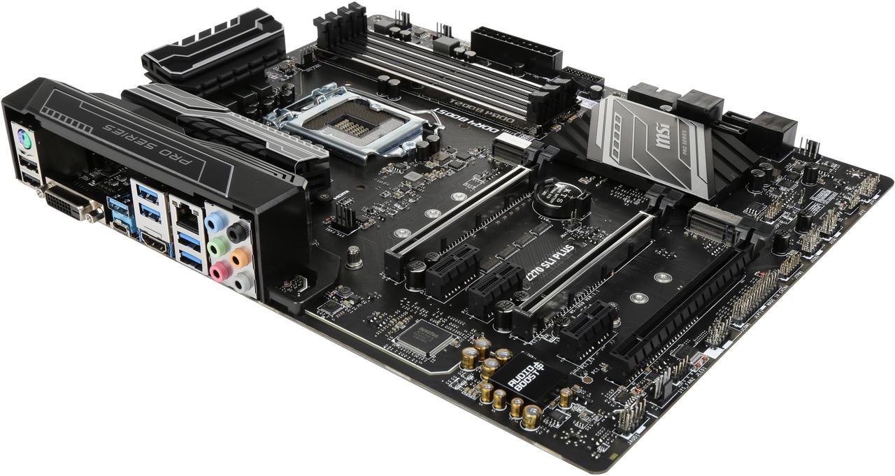 Alt view image 9 of 12 - MSI Z270 SLI PLUS LGA 1151 Intel Z270 HDMI SATA 6Gb/s USB 3.1 ATX Intel Motherboard