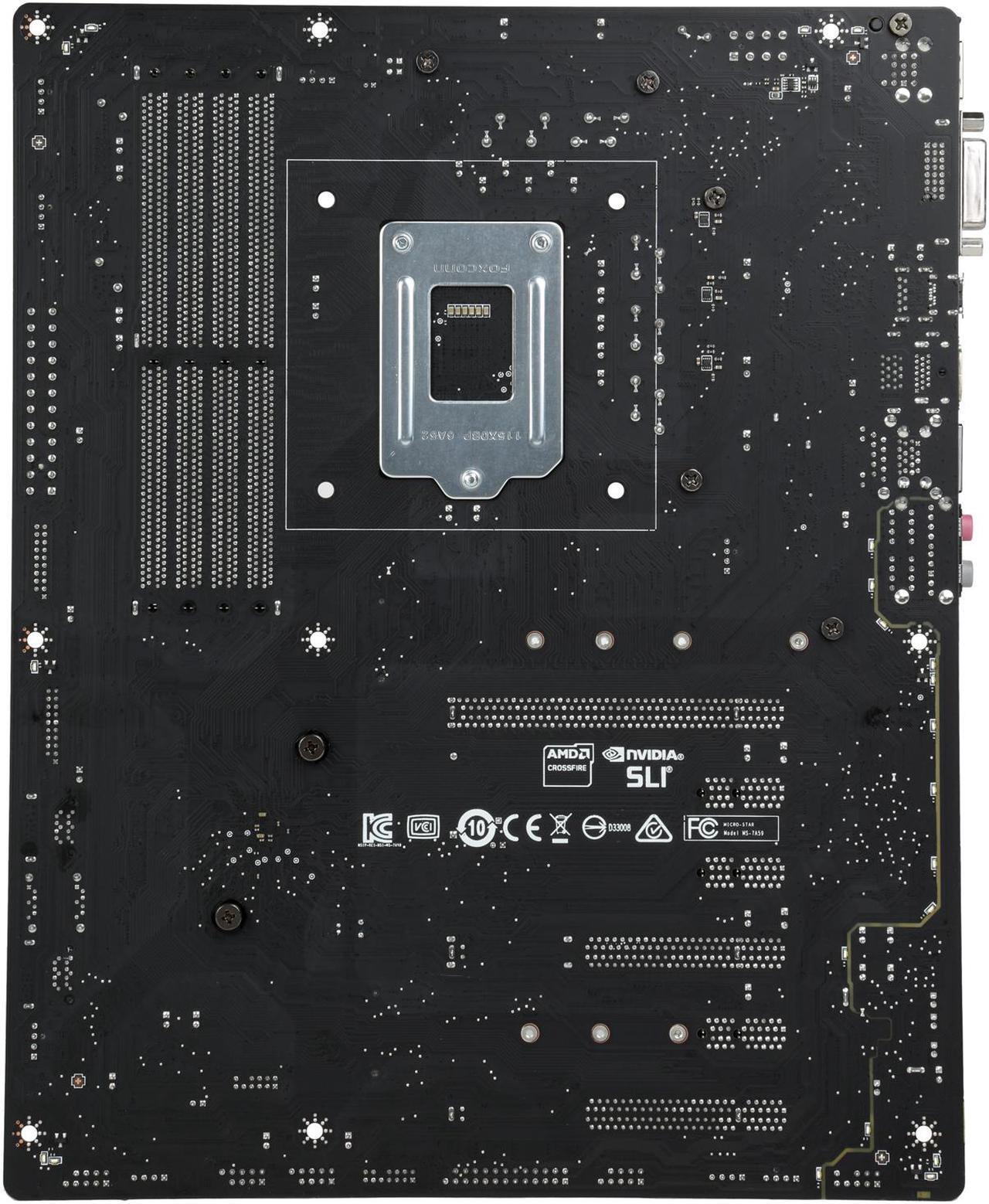 Alt view image 12 of 12 - MSI Z270 SLI PLUS LGA 1151 Intel Z270 HDMI SATA 6Gb/s USB 3.1 ATX Intel Motherboard