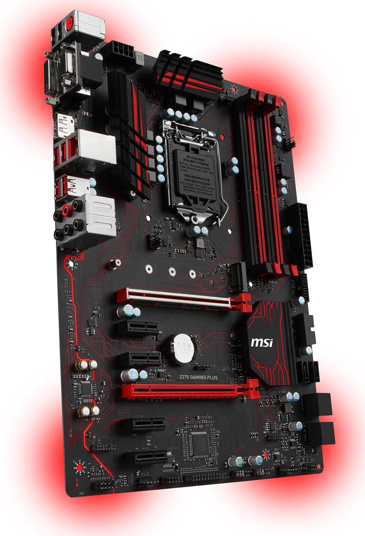 Alt view image 5 of 7 - MSI Z270 GAMING PLUS LGA 1151 Intel Z270 SATA 6Gb/s USB 3.1 ATX Intel Motherboard