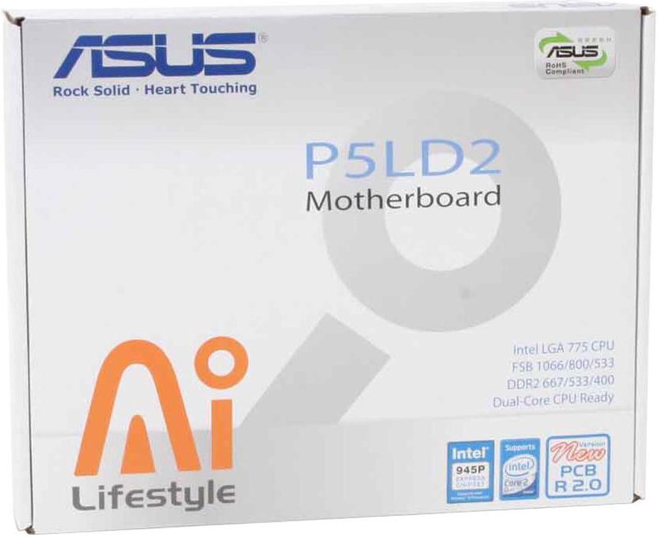 Alt view image 7 of 7 - ASUS P5LD2 R2.0 LGA 775 Intel 945P ATX Intel Motherboard