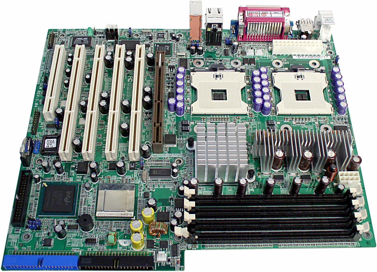 Alt view image 2 of 4 - ASUS PP-DLW ATX Server Motherboard Dual 603/604 Intel E7505