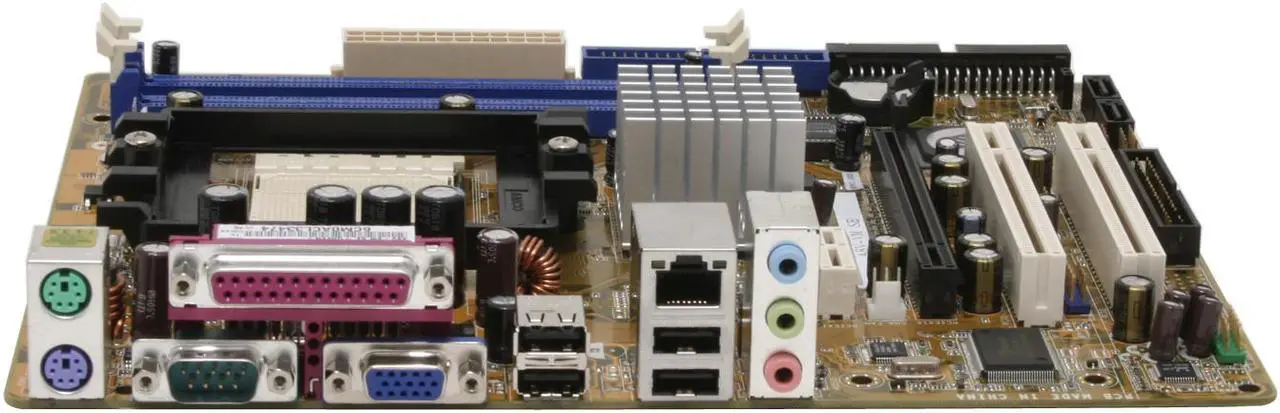 Alt view image 2 of 7 - ASUS A8V-VM SE 939 VIA K8M890 Micro ATX AMD Motherboard