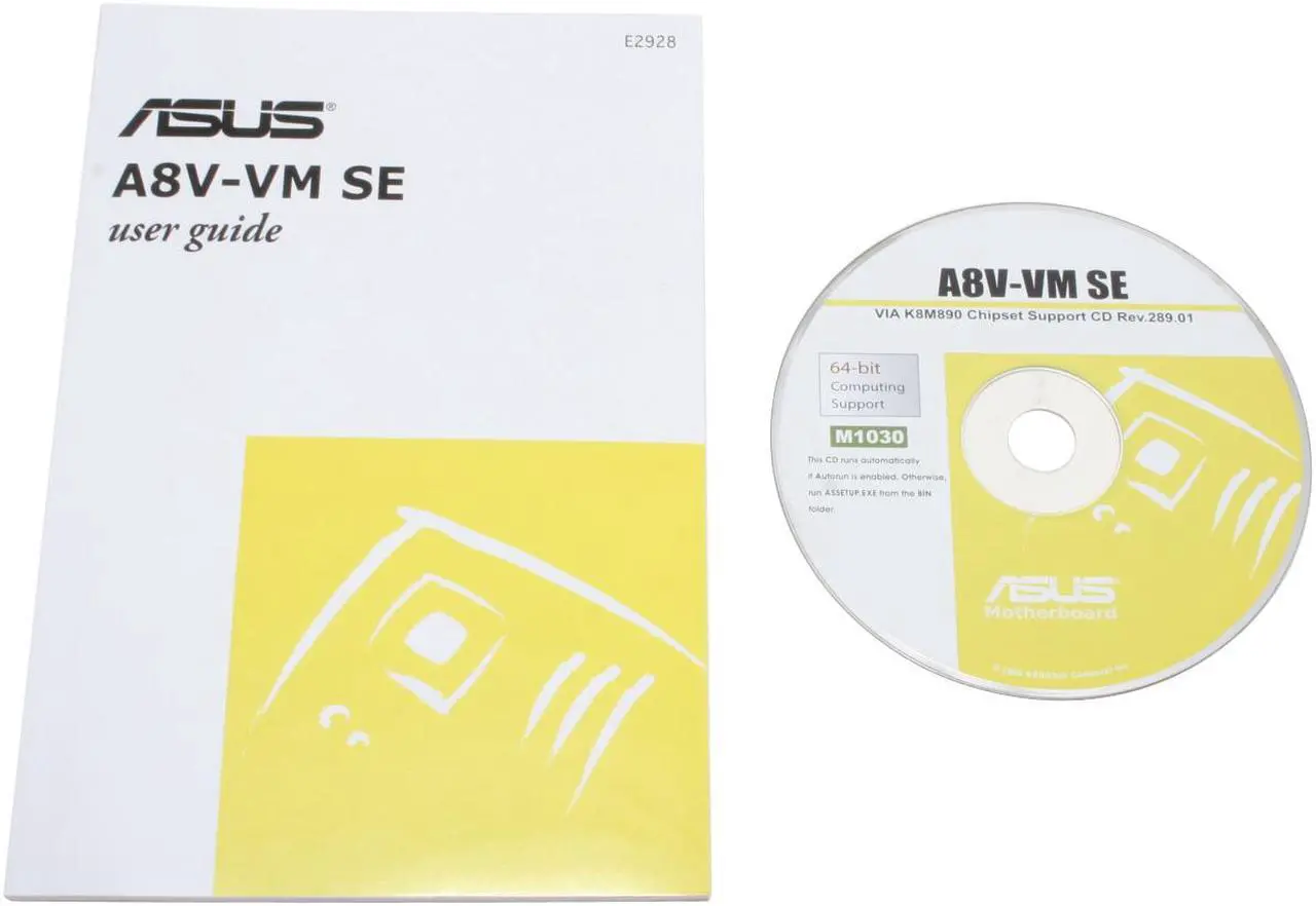 Alt view image 6 of 7 - ASUS A8V-VM SE 939 VIA K8M890 Micro ATX AMD Motherboard