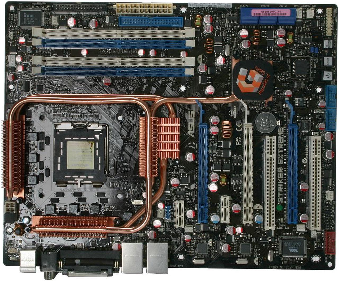 Alt view image 4 of 17 - ASUS Striker Extreme LGA 775 NVIDIA nForce 680i SLI ATX The Ultimate Gaming Motherboard