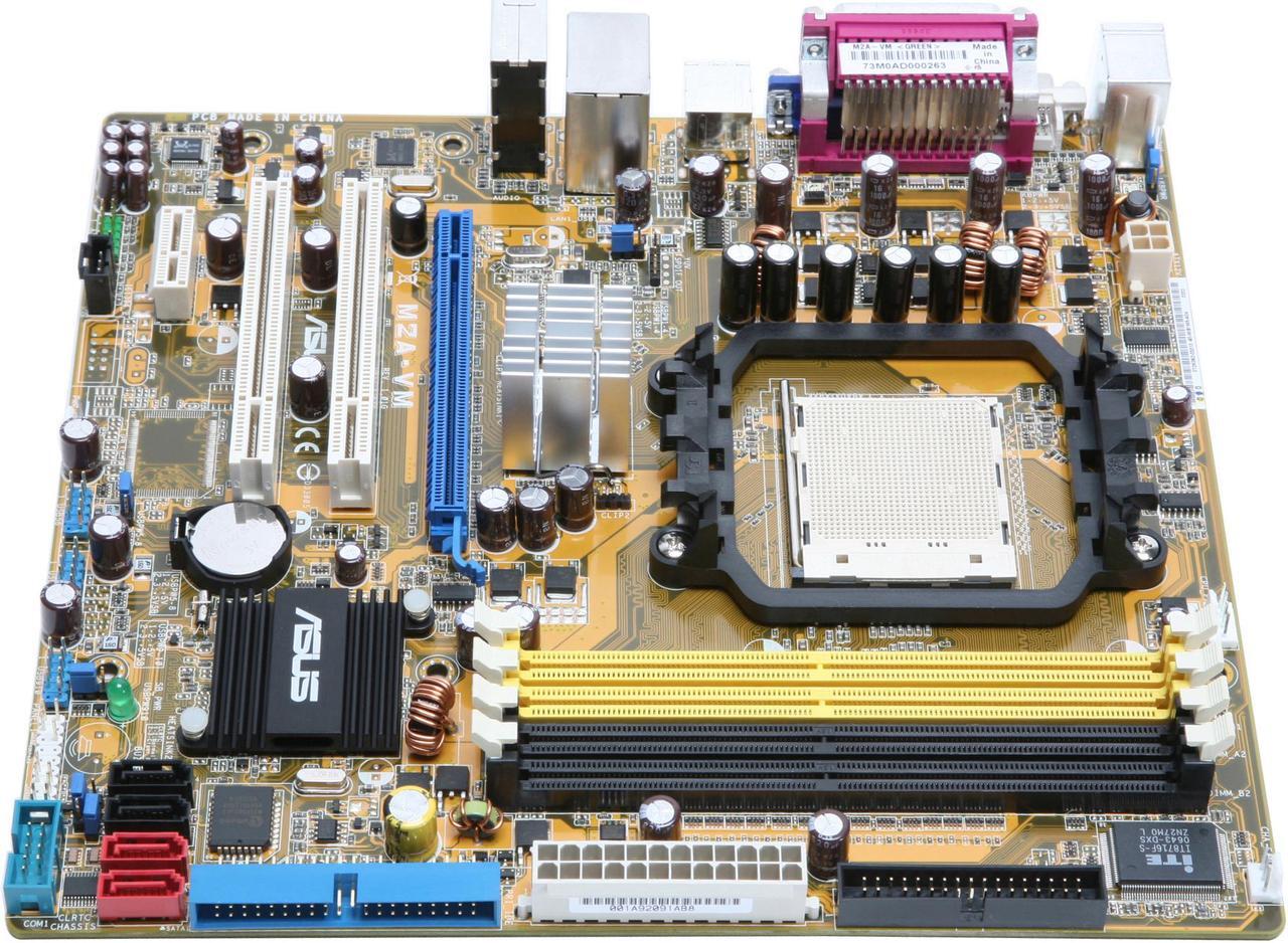 Alt view image 4 of 13 - ASUS M2A-VM AM2 AMD 690G Micro ATX AMD Motherboard