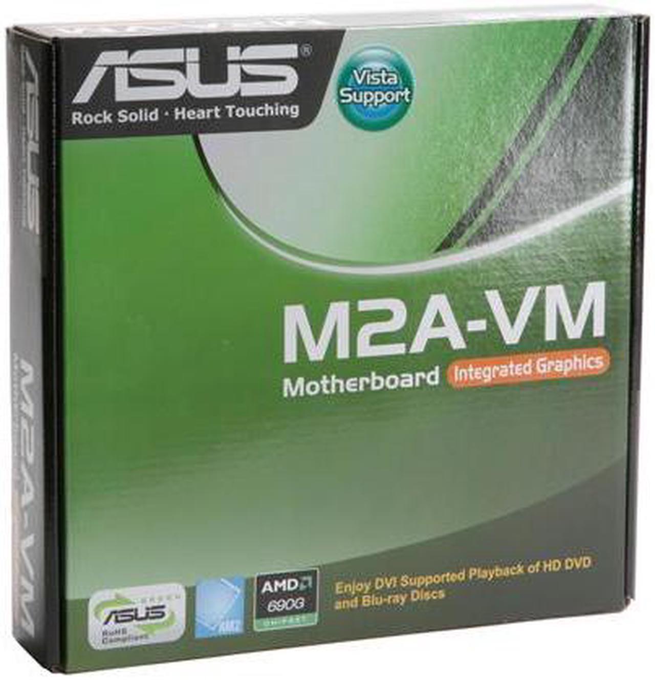Alt view image 8 of 13 - ASUS M2A-VM AM2 AMD 690G Micro ATX AMD Motherboard