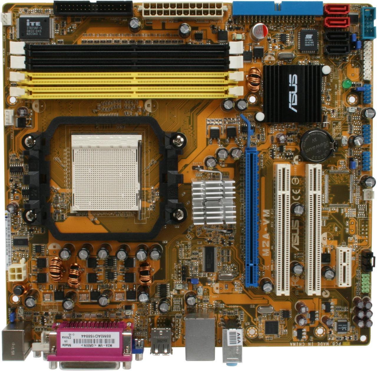 Alt view image 11 of 13 - ASUS M2A-VM AM2 AMD 690G Micro ATX AMD Motherboard