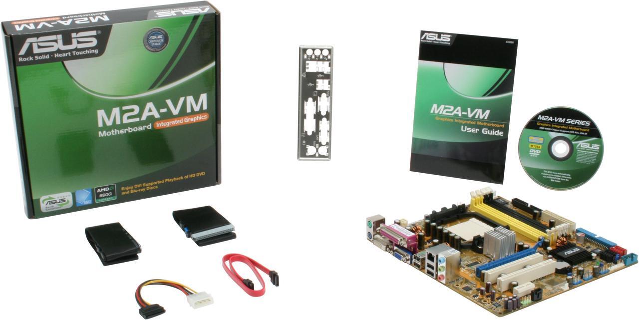 Alt view image 13 of 13 - ASUS M2A-VM AM2 AMD 690G Micro ATX AMD Motherboard