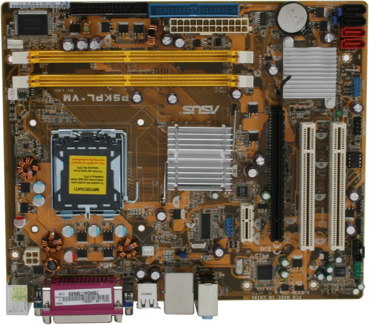 Alt view image 3 of 7 - ASUS P5KPL-VM LGA 775 Intel G31 Micro ATX Intel Motherboard