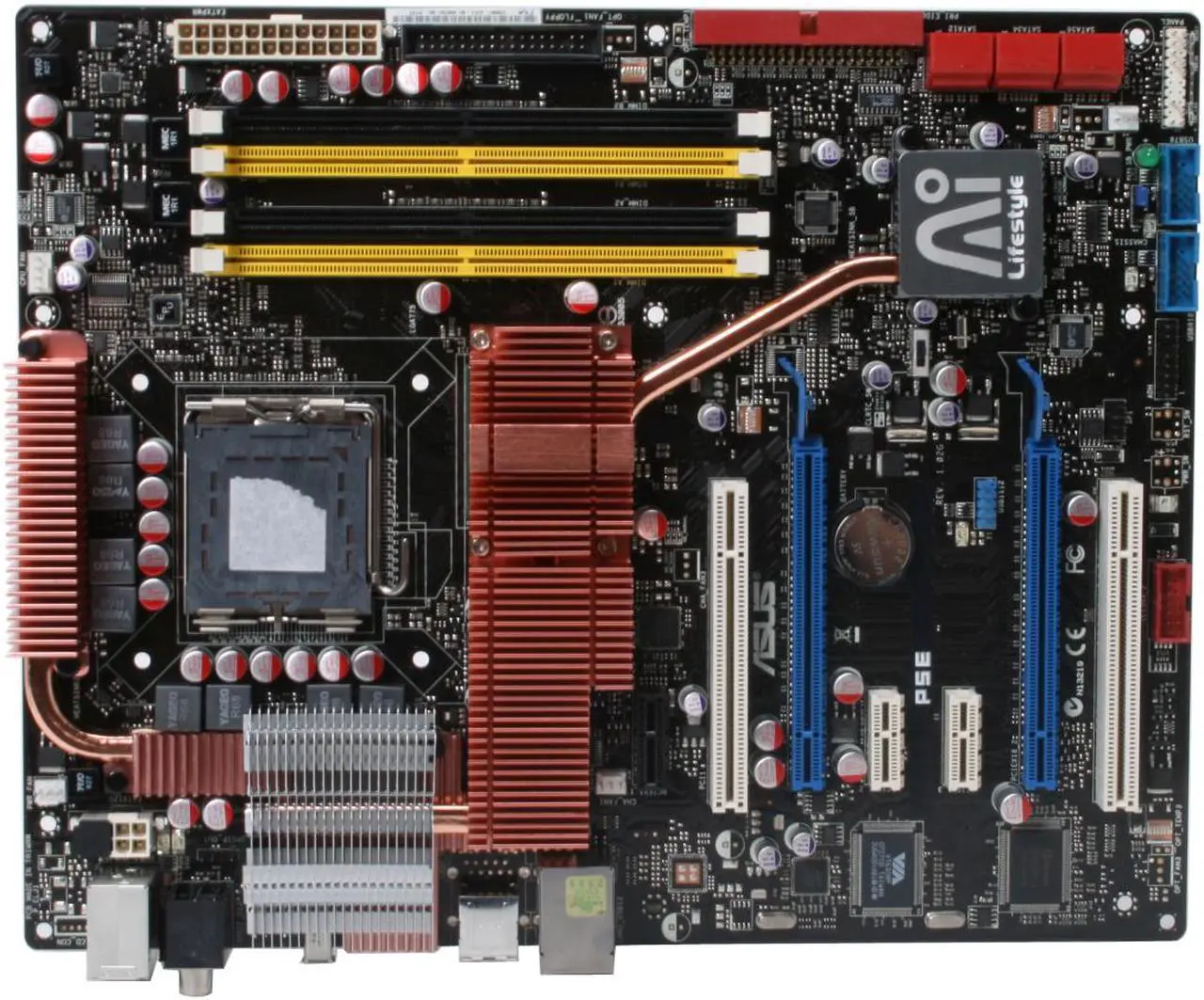 Alt view image 3 of 10 - ASUS P5E LGA 775 Intel X38 ATX Intel Motherboard