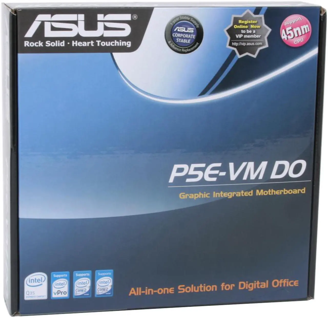 Alt view image 7 of 7 - ASUS P5E-VM DO LGA 775 Intel Q35 Micro ATX Intel Motherboard