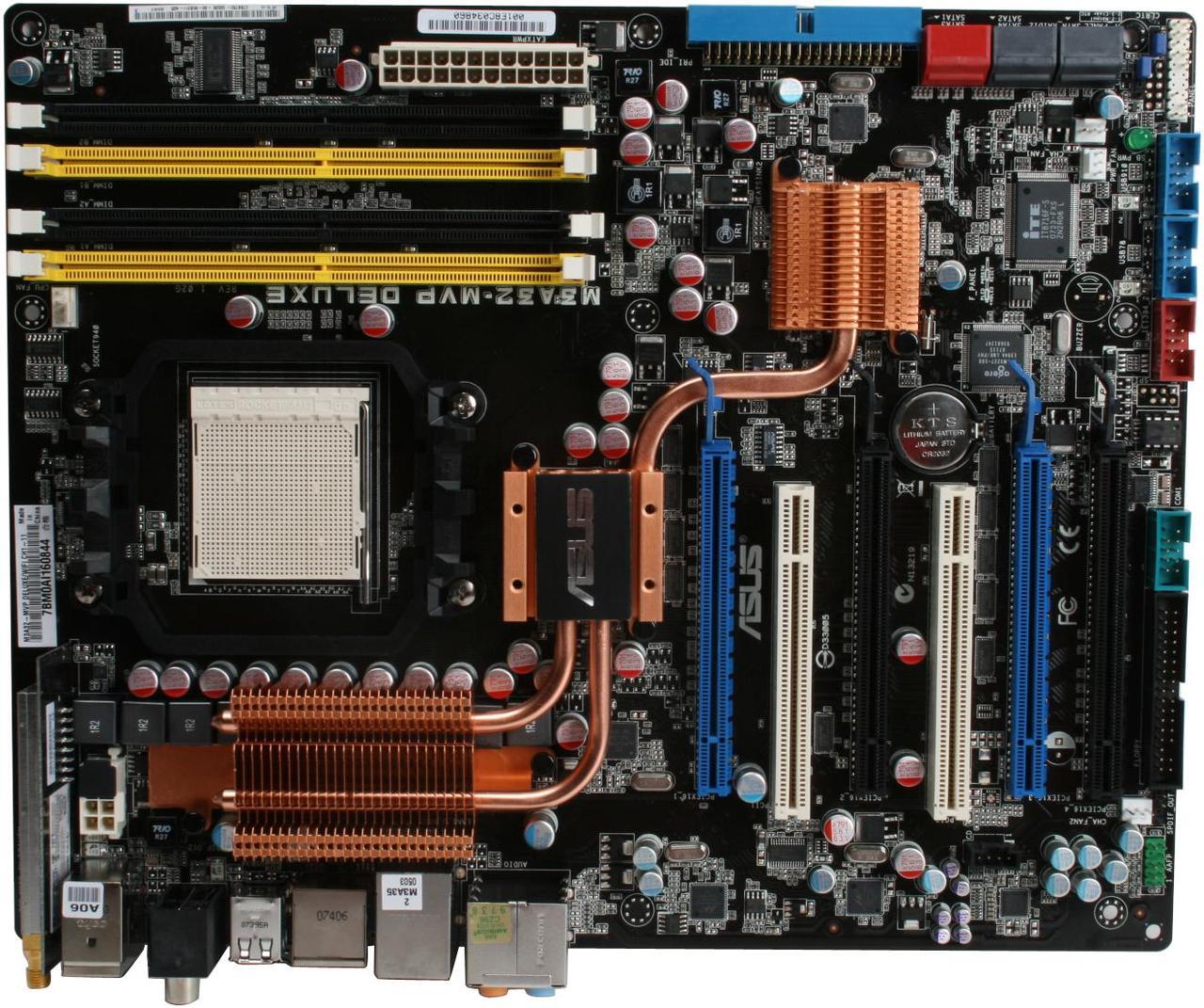 Alt view image 4 of 12 - ASUS M3A32-MVP Deluxe/WiFi AM2+/AM2 AMD 790FX ATX AMD Motherboard