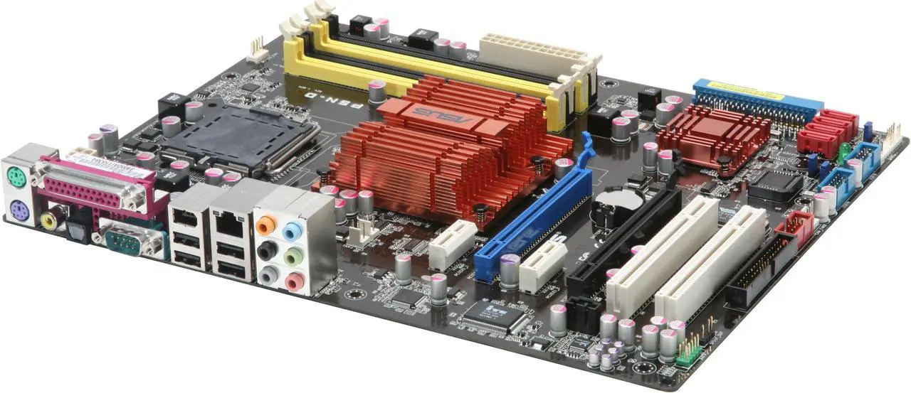 Alt view image 2 of 6 - ASUS P5N-D LGA 775 NVIDIA nForce 750i SLI ATX Intel Motherboard