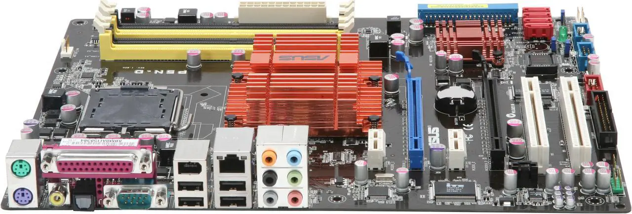 Alt view image 3 of 6 - ASUS P5N-D LGA 775 NVIDIA nForce 750i SLI ATX Intel Motherboard