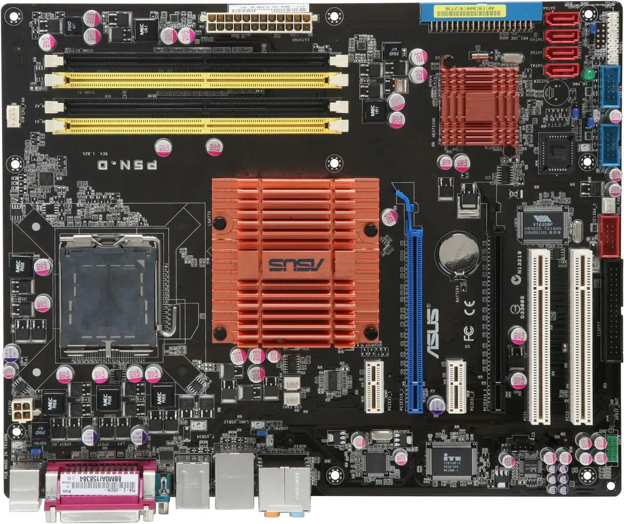 Alt view image 4 of 6 - ASUS P5N-D LGA 775 NVIDIA nForce 750i SLI ATX Intel Motherboard