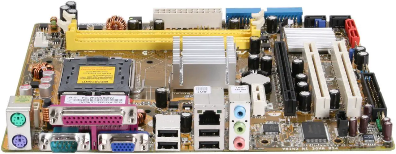 Alt view image 4 of 8 - ASUS P5GC-MX/1333 LGA 775 Intel 945GC Micro ATX Intel Motherboard