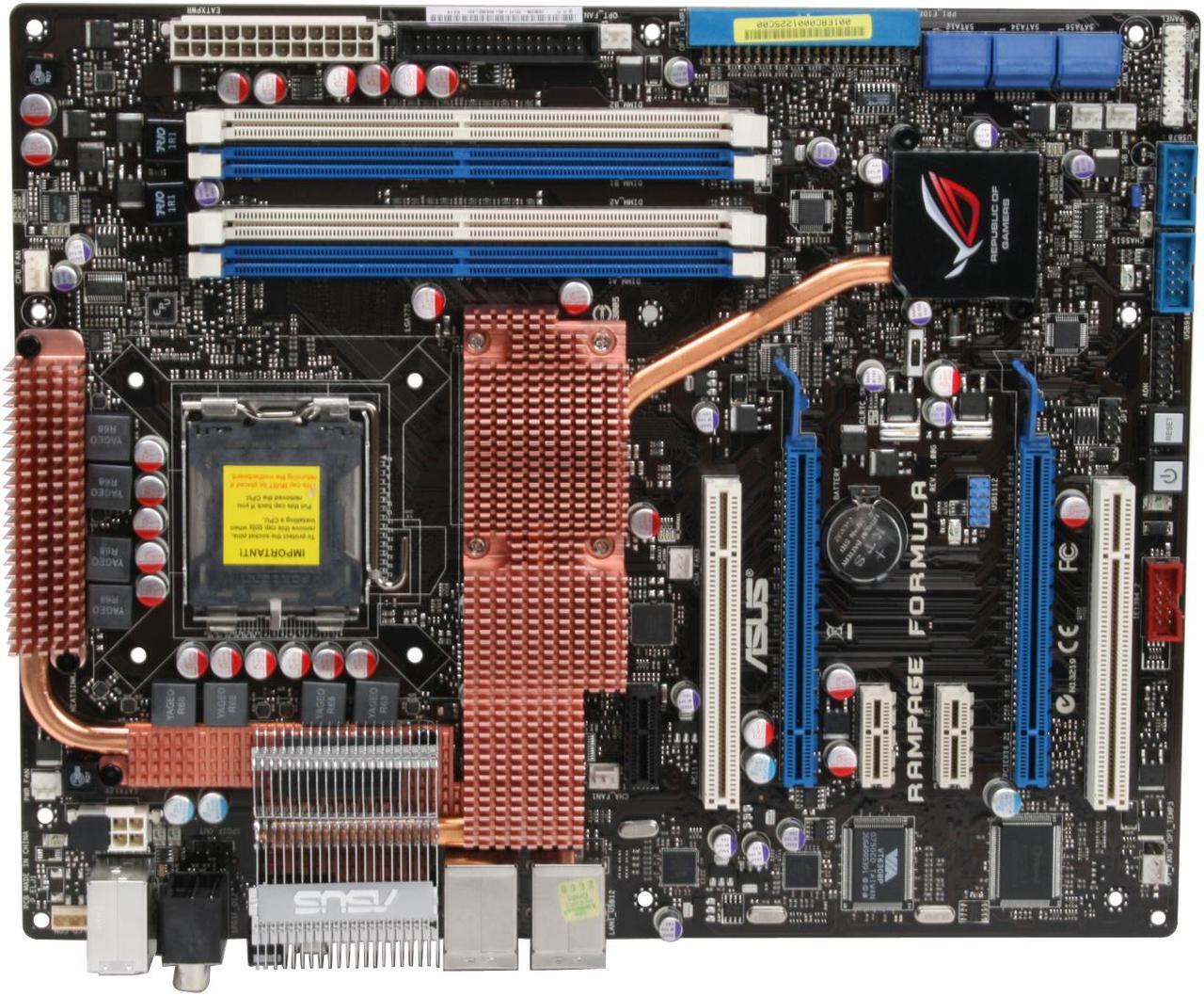 Alt view image 3 of 10 - ASUS RAMPAGE FORMULA LGA 775 Intel X48 ATX Intel Motherboard