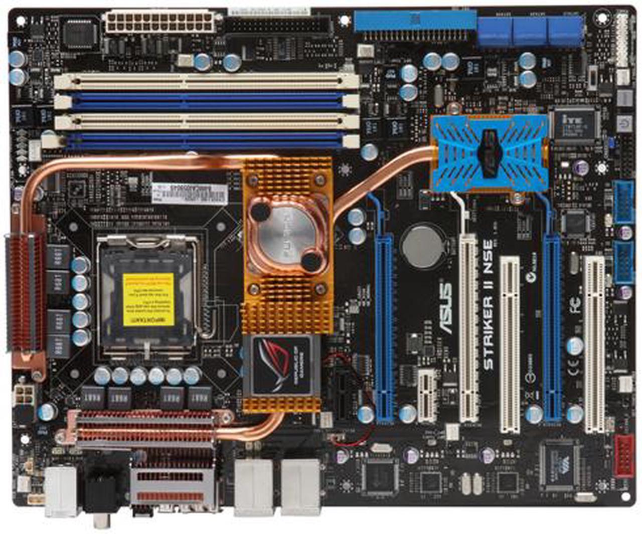 Alt view image 3 of 5 - ASUS Striker II NSE LGA 775 NVIDIA nForce 790i SLI ATX Intel Motherboard