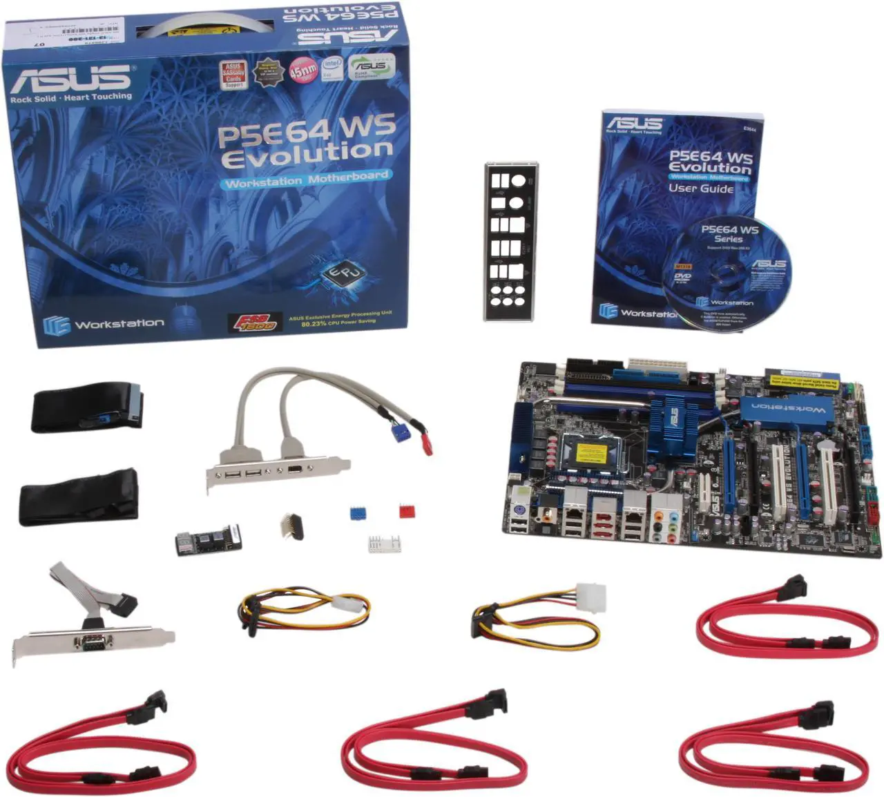 Alt view image 5 of 5 - ASUS P5E64 WS EVOLUTION LGA 775 Intel X48 ATX Intel Motherboard