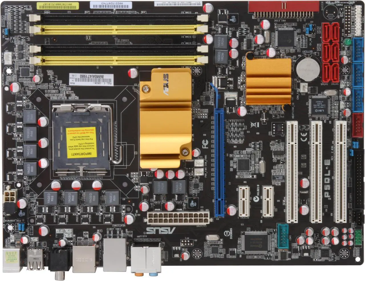 Alt view image 3 of 5 - ASUS P5QL-E LGA 775 Intel P43 ATX Intel Motherboard