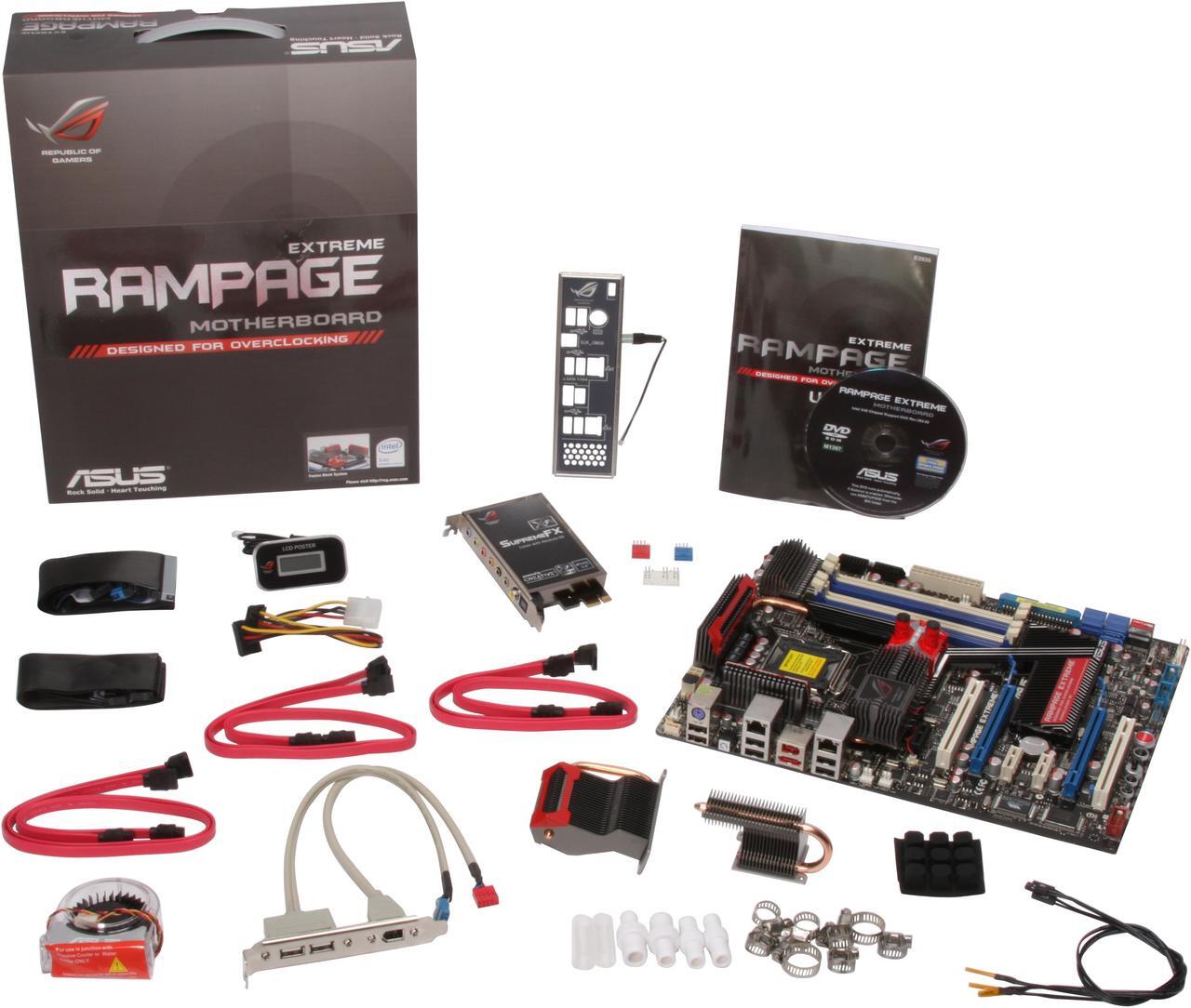 Alt view image 5 of 5 - ASUS Rampage Extreme LGA 775 Intel X48 ATX Intel Motherboard