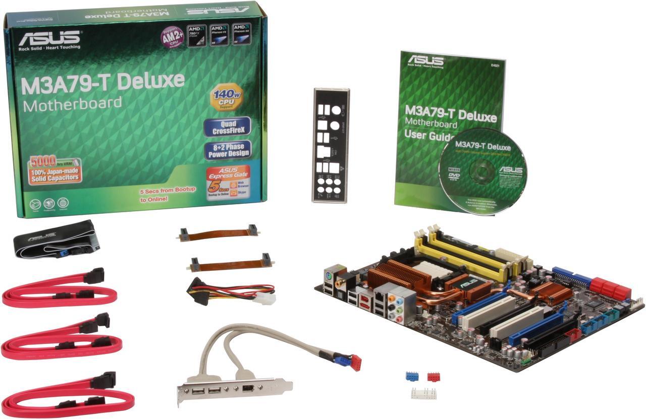 Alt view image 5 of 5 - ASUS M3A79-T Deluxe AM2+/AM2 AMD 790FX ATX AMD Motherboard