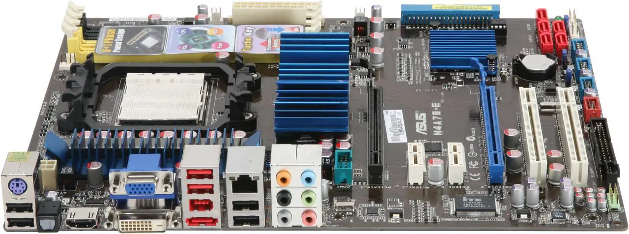 Alt view image 2 of 5 - ASUS M4A78-E AM3/AM2+ AMD 790GX HDMI ATX AMD Motherboard