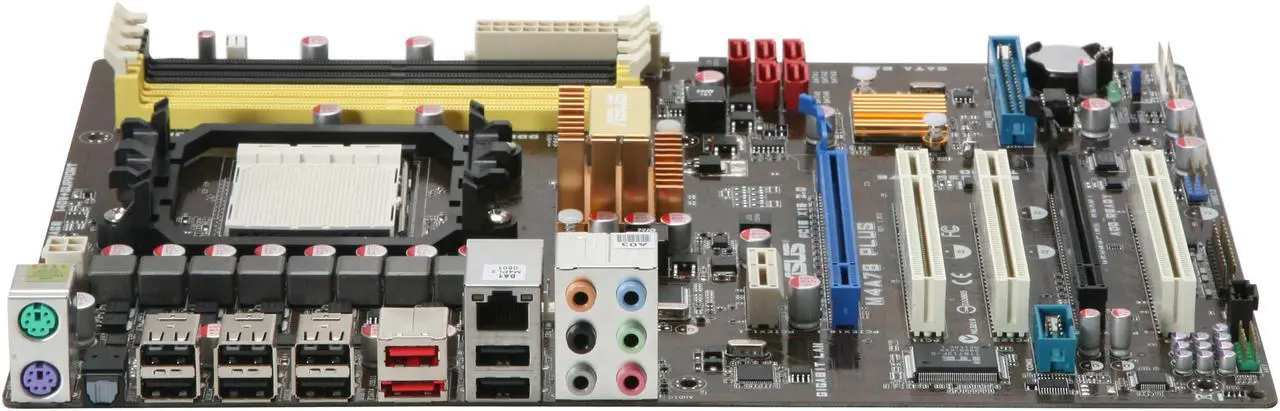 Alt view image 2 of 5 - ASUS M4A78 Plus AM3/AM2+/AM2 AMD 770 ATX AMD Motherboard