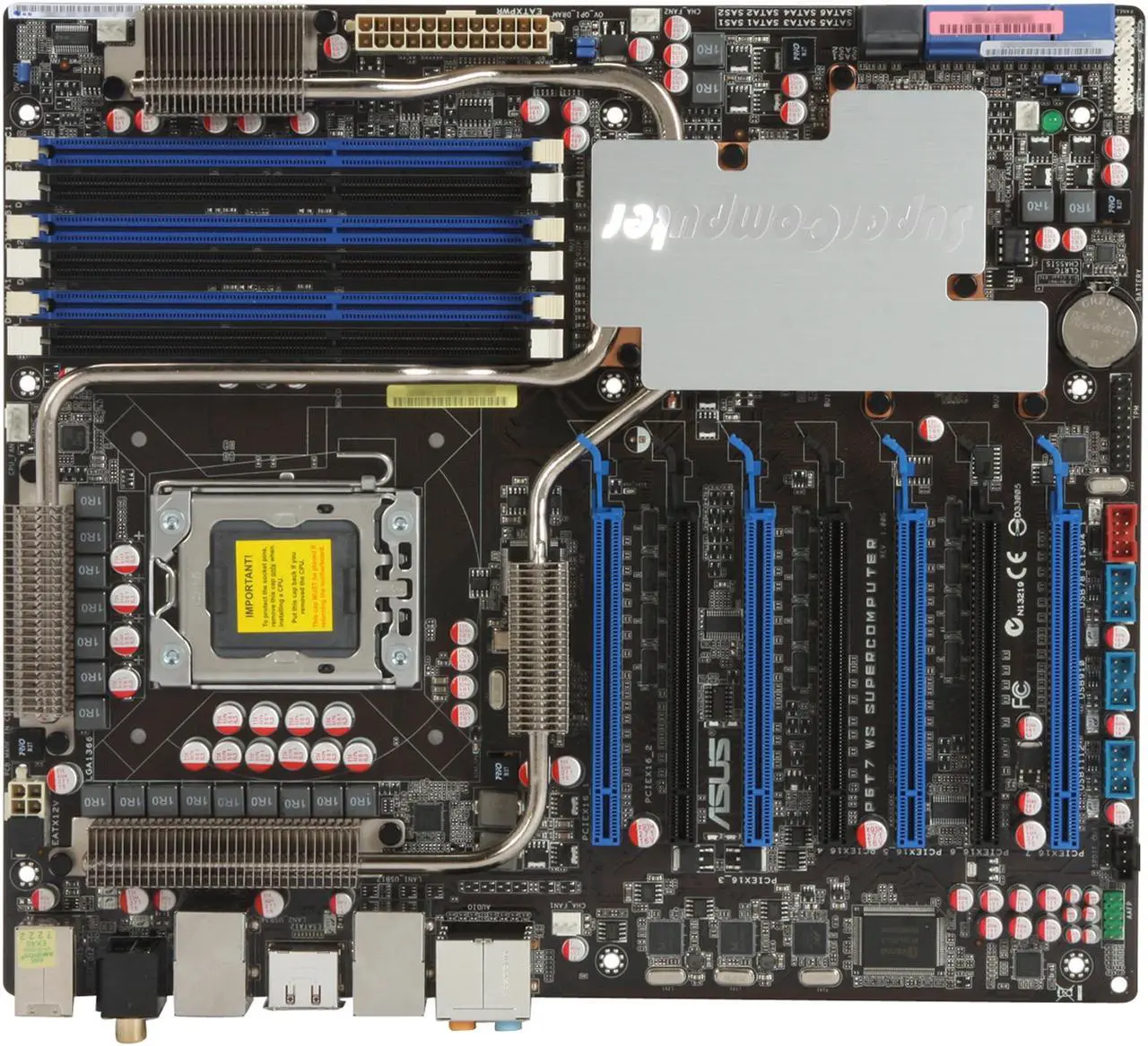Alt view image 3 of 5 - ASUS P6T7 WS Supercomputer "Ultimate Gamer" choose 3Way SLI + PhysX at Real X16 X58 CEB Intel Motherboard