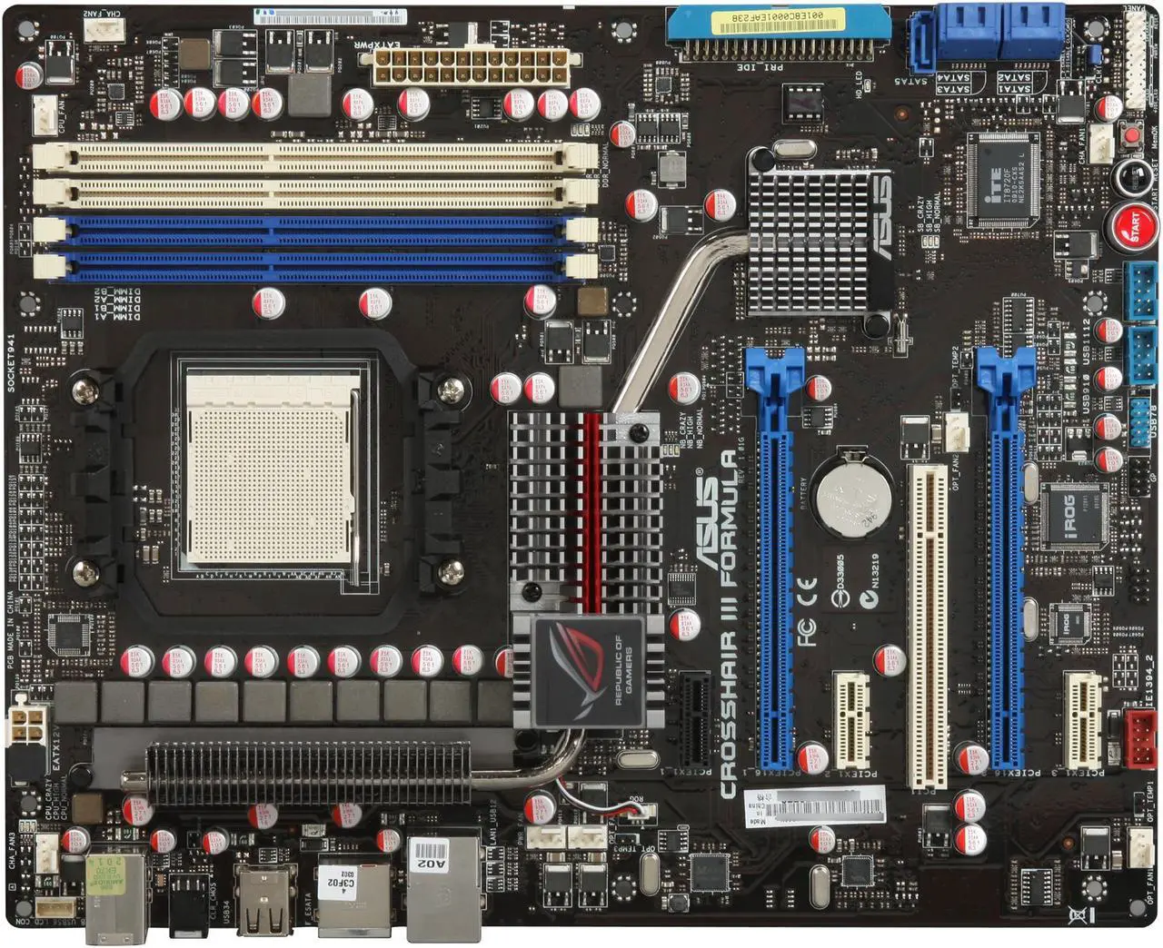 Alt view image 3 of 5 - ASUS Crosshair III Formula AM3 AMD 790FX ATX AMD Motherboard