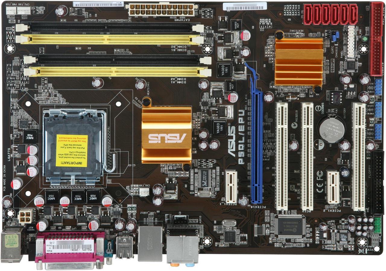 Alt view image 3 of 5 - ASUS P5QL/EPU LGA 775 Intel P43 ATX Intel Motherboard