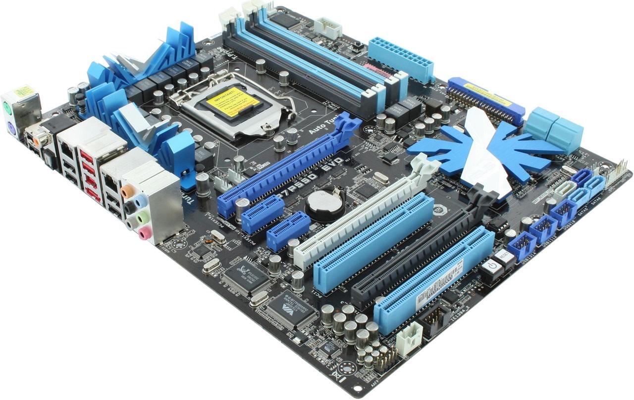 Main image of ASUS P7P55D EVO LGA 1156 Intel P55 ATX Intel Motherboard
