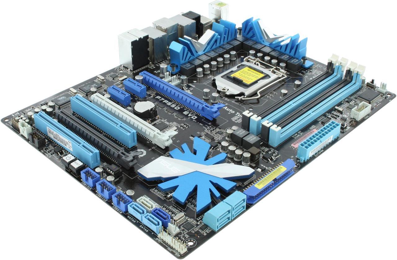 Alt view image 3 of 11 - ASUS P7P55D EVO LGA 1156 Intel P55 ATX Intel Motherboard