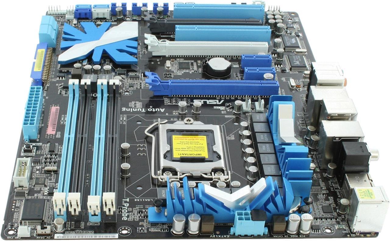 Alt view image 6 of 11 - ASUS P7P55D EVO LGA 1156 Intel P55 ATX Intel Motherboard