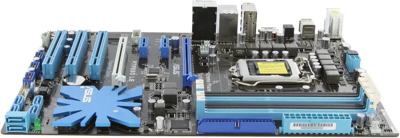 Alt view image 4 of 11 - ASUS P7P55D LE LGA 1156 Intel P55 ATX Intel Motherboard