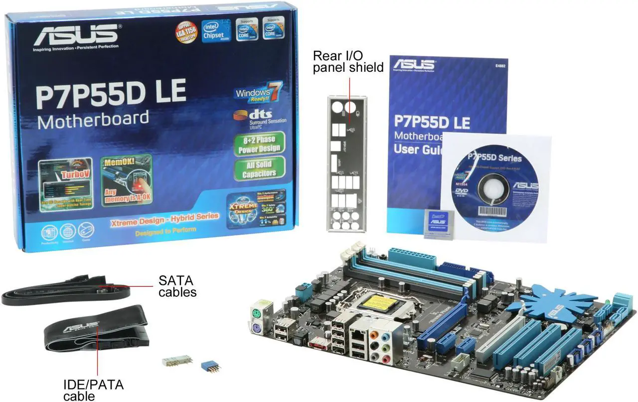 Alt view image 11 of 11 - ASUS P7P55D LE LGA 1156 Intel P55 ATX Intel Motherboard
