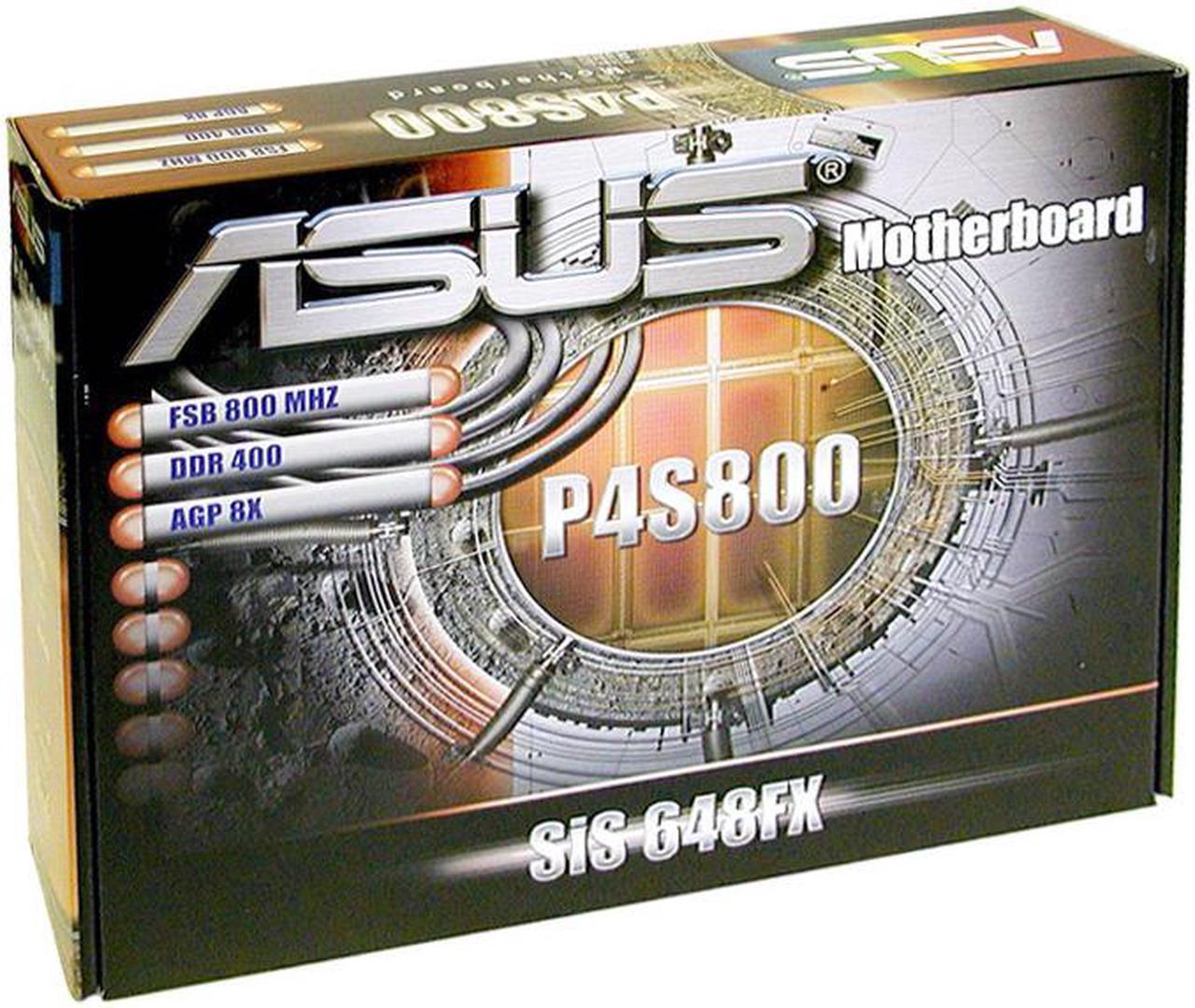 Alt view image 4 of 4 - ASUS P4S800 Socket 478 SiS 648FX ATX Intel Motherboard