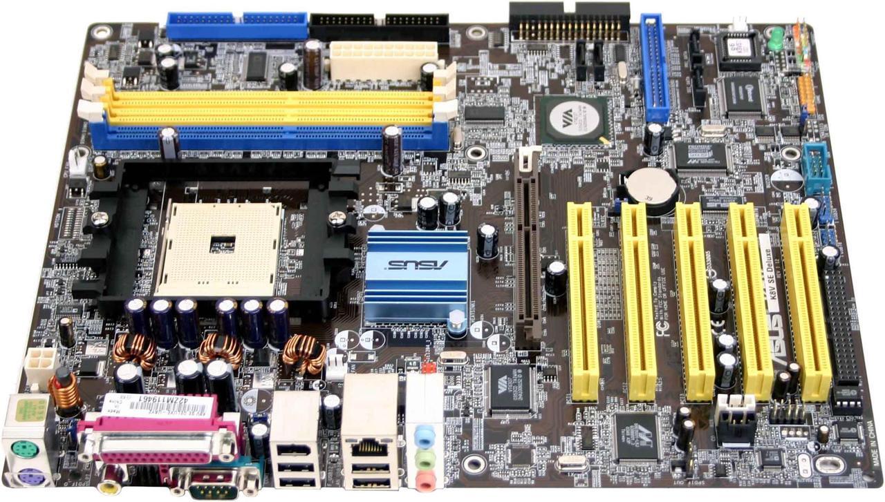 Main image of ASUS K8V SE DELUXE 754 VIA K8T800 ATX AMD Motherboard
