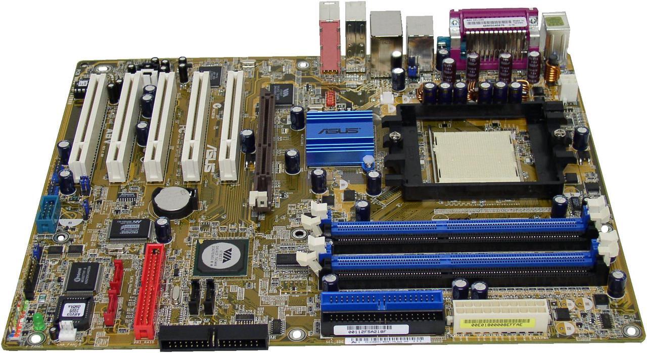 Alt view image 2 of 6 - ASUS A8V DELUXE 939 VIA K8T800 Pro ATX AMD Motherboard