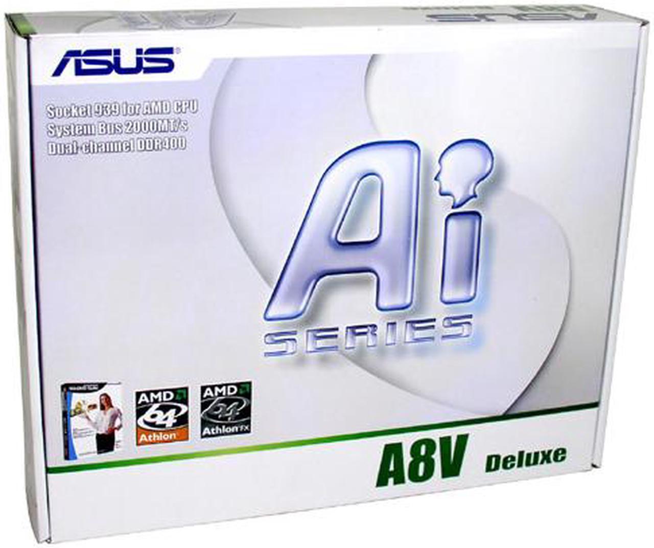 Alt view image 6 of 6 - ASUS A8V DELUXE 939 VIA K8T800 Pro ATX AMD Motherboard