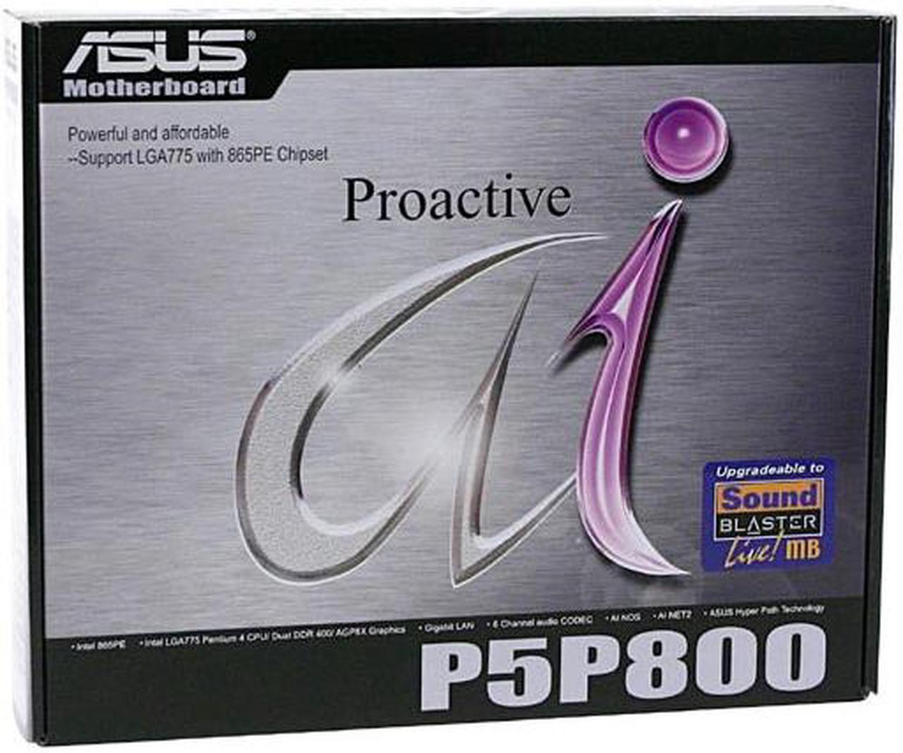 Alt view image 4 of 4 - ASUS P5P800 LGA 775 Intel 865PE ATX Intel Motherboard