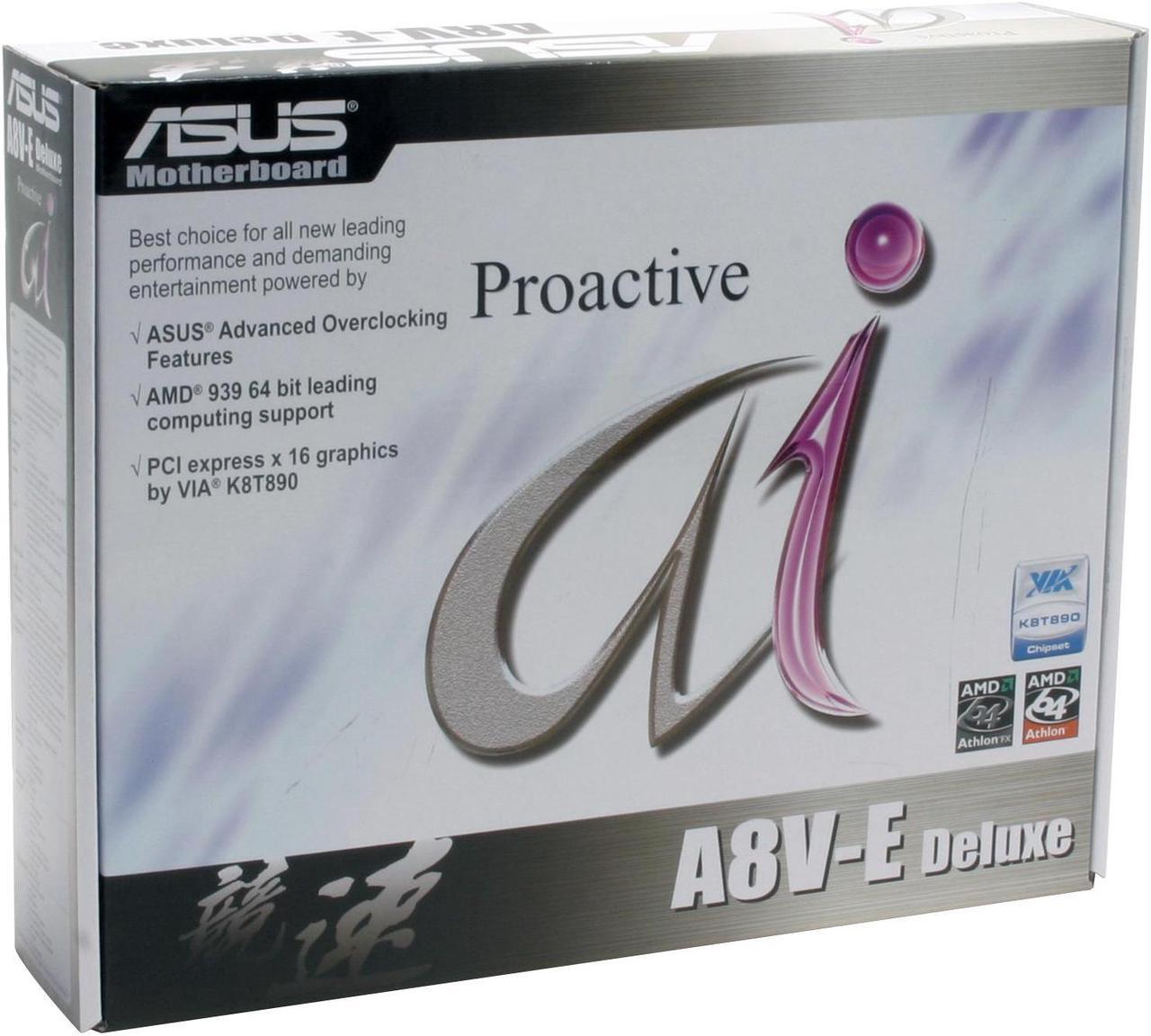 Alt view image 5 of 5 - ASUS A8V-E Deluxe 939 VIA K8T890 ATX AMD Motherboard