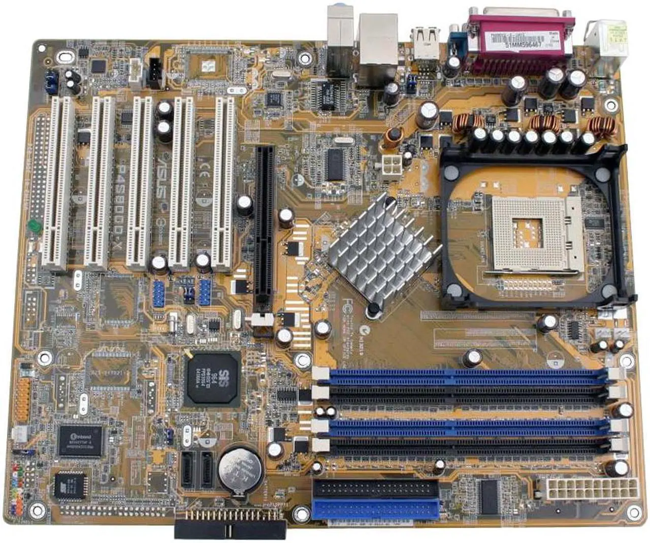 Alt view image 2 of 4 - ASUS P4S800D-X Socket 478 SiS 655FX ATX Intel Motherboard