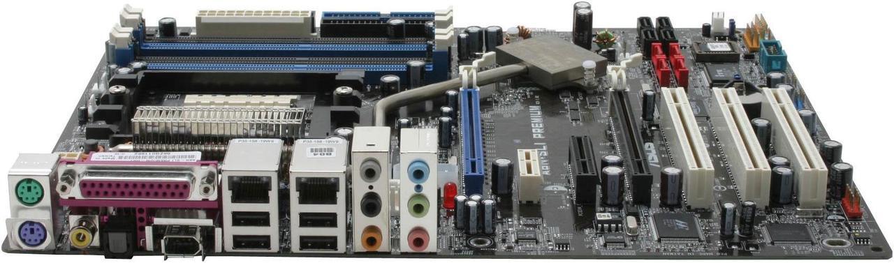 Alt view image 2 of 6 - ASUS A8N-SLI Premium 939 NVIDIA nForce4 SLI ATX AMD Motherboard