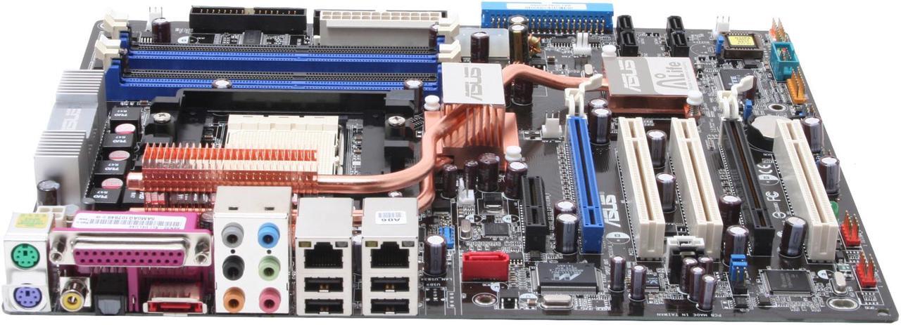 Alt view image 2 of 6 - ASUS A8N32-SLI Deluxe 939 NVIDIA nForce4 SLI X16 ATX AMD Motherboard